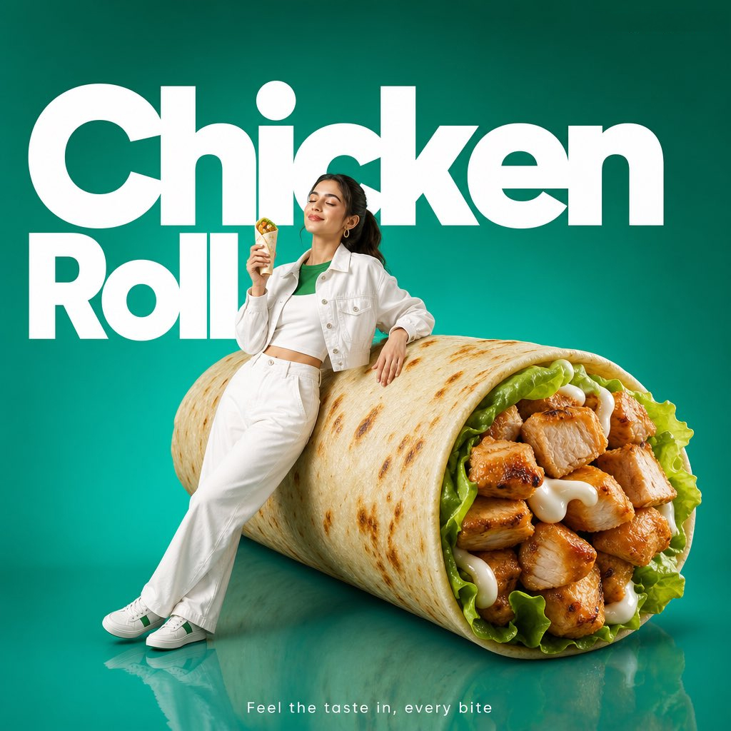Commercial ad featuring - PROMPT INSIDE