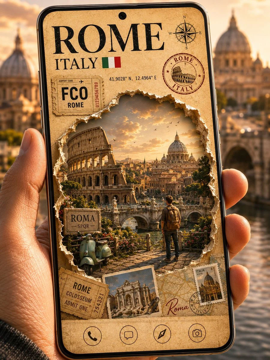 3D travel poster-PROMPT INSIDE