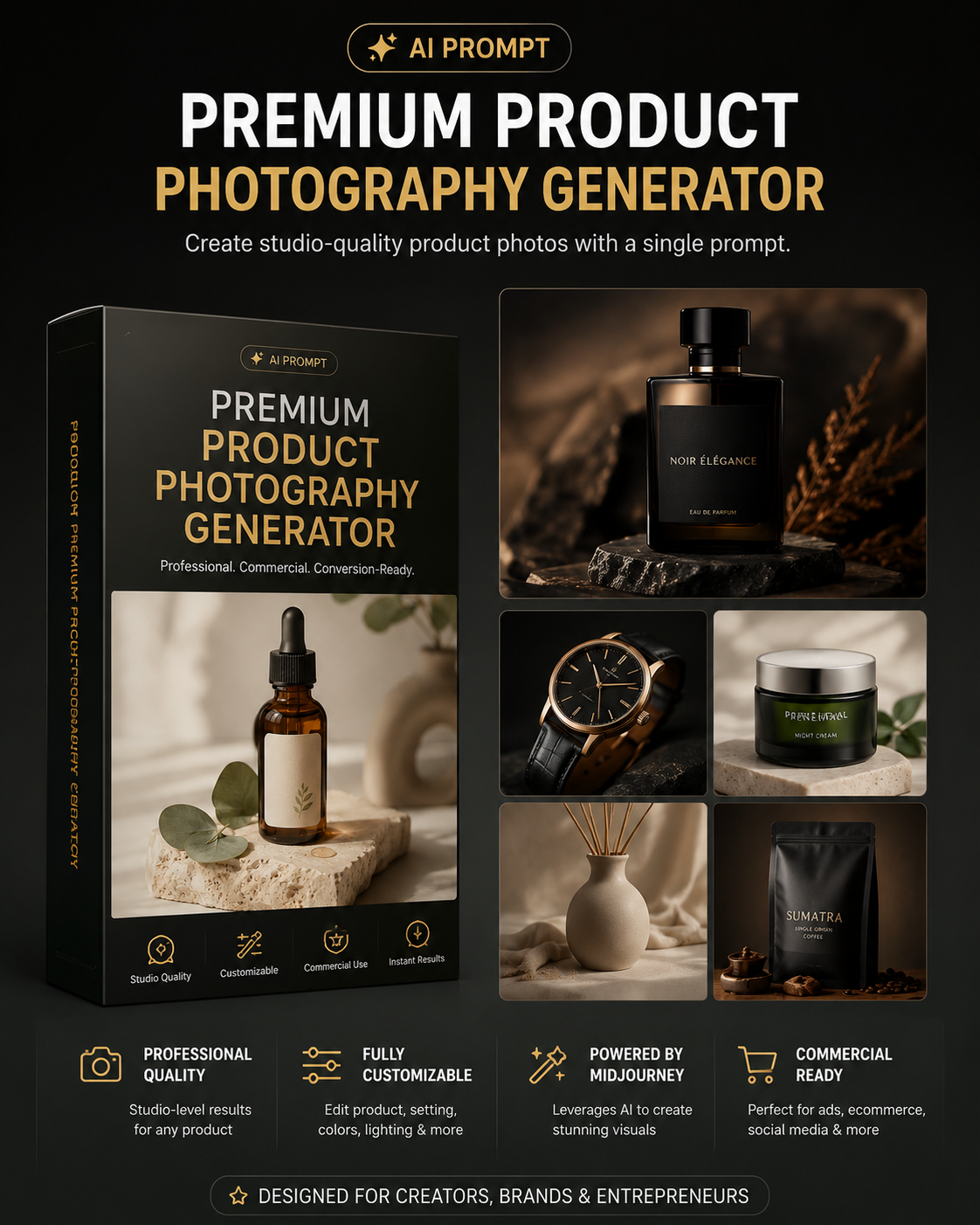 Premium Product Photography Generator — Image & Design